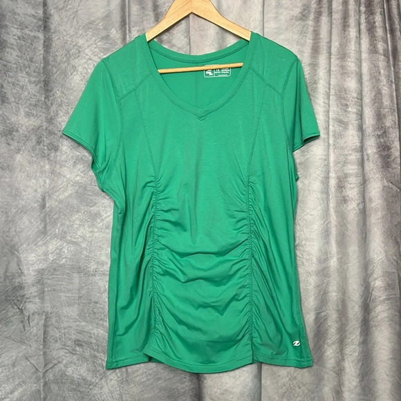 Energy Zone Performance Workout V-Neck T-Shirt - size 1X - Picture 1 of 6